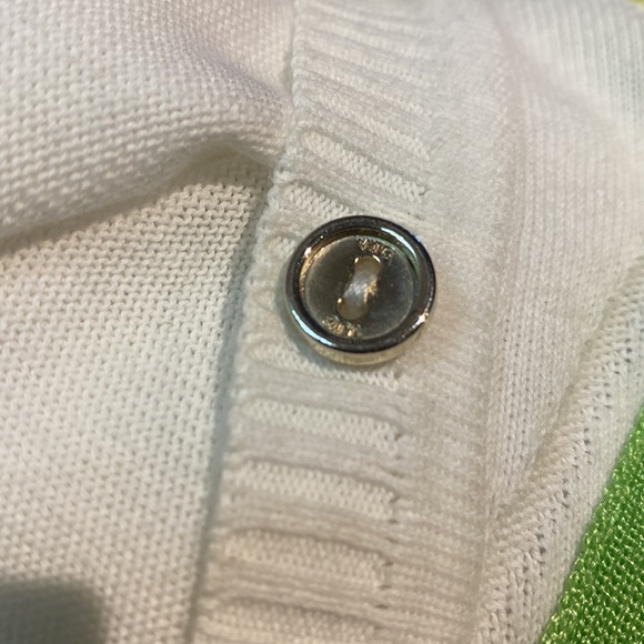 Versace jeans couture stripes knit sweater long sleeve classic cardigan buttons - Picture 9 of 11